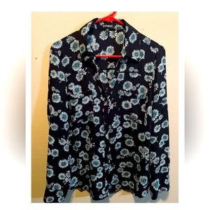 Express Long Sleeve Button Up blouse